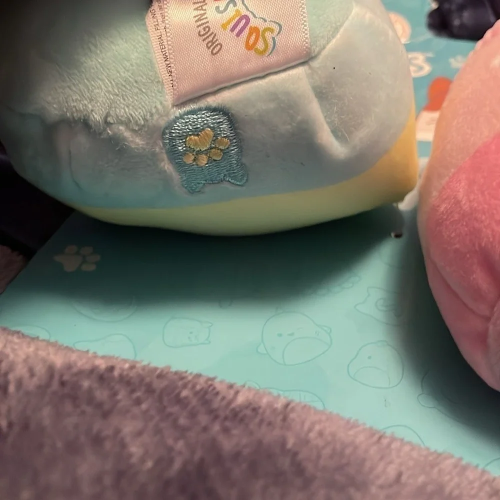 Squishmallows Rada & Maline DOG‎ TOYS NWT Reinforced seams, mesh lining crinkle